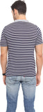 Northern Lights Striped Men's Polo Neck T-Shirt