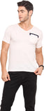 Northern Lights Solid Men's V-neck T-Shirt