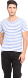 Northern Lights Striped Men's V-neck T-Shirt