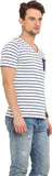 Northern Lights Striped Men's V-neck T-Shirt