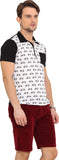 Northern Lights Printed Men's Polo Neck T-Shirt