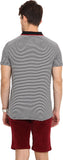 Northern Lights Striped Men's Polo Neck T-Shirt