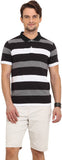 Northern Lights Striped Men's Polo Neck T-Shirt