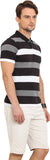 Northern Lights Striped Men's Polo Neck T-Shirt