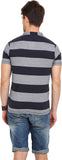 Northern Lights Striped Men's Polo Neck T-Shirt