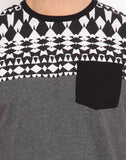 Northern Lights Printed Men's Round Neck T-Shirt