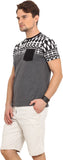 Northern Lights Printed Men's Round Neck T-Shirt