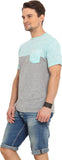 Northern Lights Solid Men's Round Neck T-Shirt