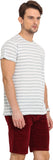 Northern Lights Striped Men's Round Neck T-Shirt