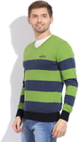 Numero Uno Striped Men's V-neck T-Shirt