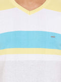 Numero Uno Striped Men's Polo Neck T-Shirt