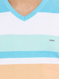 Numero Uno Striped Men's Polo Neck T-Shirt
