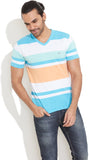 Numero Uno Striped Men's Polo Neck T-Shirt
