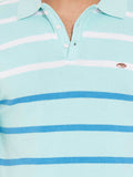 Numero Uno Striped Men's Polo Neck T-Shirt