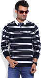 Numero Uno Striped Men's Polo T-Shirt