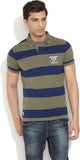 Numero Uno Striped Men's Polo Neck T-Shirt