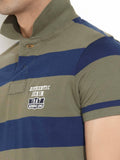 Numero Uno Striped Men's Polo Neck T-Shirt
