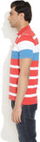 Numero Uno Striped Men's Polo Neck T-Shirt