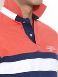 Numero Uno Striped Men's Polo Neck T-Shirt