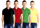 Nimya Solid Men's Polo Neck T-Shirt