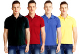 Nimya Solid Men's Polo Neck T-Shirt