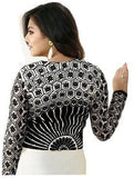 NEWLOOK Georgette Embroidered Semi-stitched Salwar Suit Dupatta Material