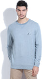 Nautica Striped Round Neck Casual Men's Sweater
