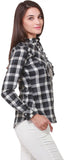 Nineteen Women's Checkered Casual Shirt