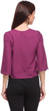 Nineteen Casual Bell Sleeve Solid Women's Top