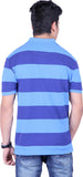 Numalo Striped, Embroidered Men's Polo Neck T-Shirt