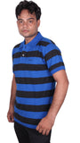 Norwood Striped Men's Polo Neck Reversible T-Shirt