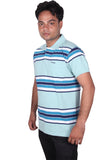 Norwood Striped Men's Polo Neck T-Shirt
