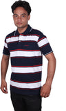 Norwood Striped Men's Polo Neck T-Shirt