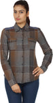 Anasazi Women's Checkered Casual Shirt