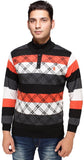 Hira Fashion Wear Checkered Turtle Neck Wedding, Casual, Party, Formal Men's Sweater