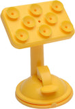 OBS 360 Rotating Supper Vaccum Suction Car Mount Holder Stand yellow