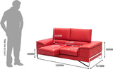Durian Leather 2 Seater Sofa