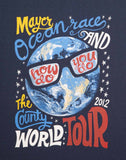 Ocean Race Graphic Print Men's Round Neck T-Shirt