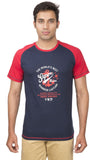 Ocean Race Graphic Print Men's Round Neck T-Shirt