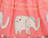 Bella Moda Printed Girl's Gathered Orange Skirt