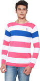 Online Maniya Striped Men's Round Neck T-Shirt