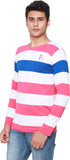 Online Maniya Striped Men's Round Neck T-Shirt