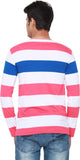 Online Maniya Striped Men's Round Neck T-Shirt
