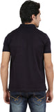 Orange And Orchid Striped Men's Polo Neck T-Shirt