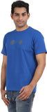Orange and Orchid Solid Men's Round Neck T-Shirt