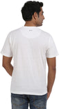 Orange and Orchid Solid, Printed Men's Round Neck T-Shirt