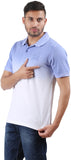 Orange and Orchid Solid Men's Polo T-Shirt