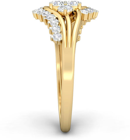 WearYourShine by PCJ The Radelle Diamond Gold Diamond Yellow Gold 18 K Ring
