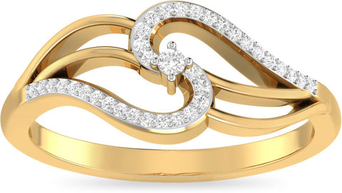WearYourShine by PCJ The Skyrah Gold Diamond 18 K Ring