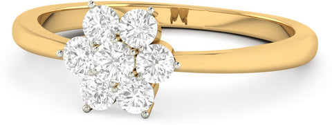 WearYourShine by PCJ The Melina Gold Diamond 18 K Ring